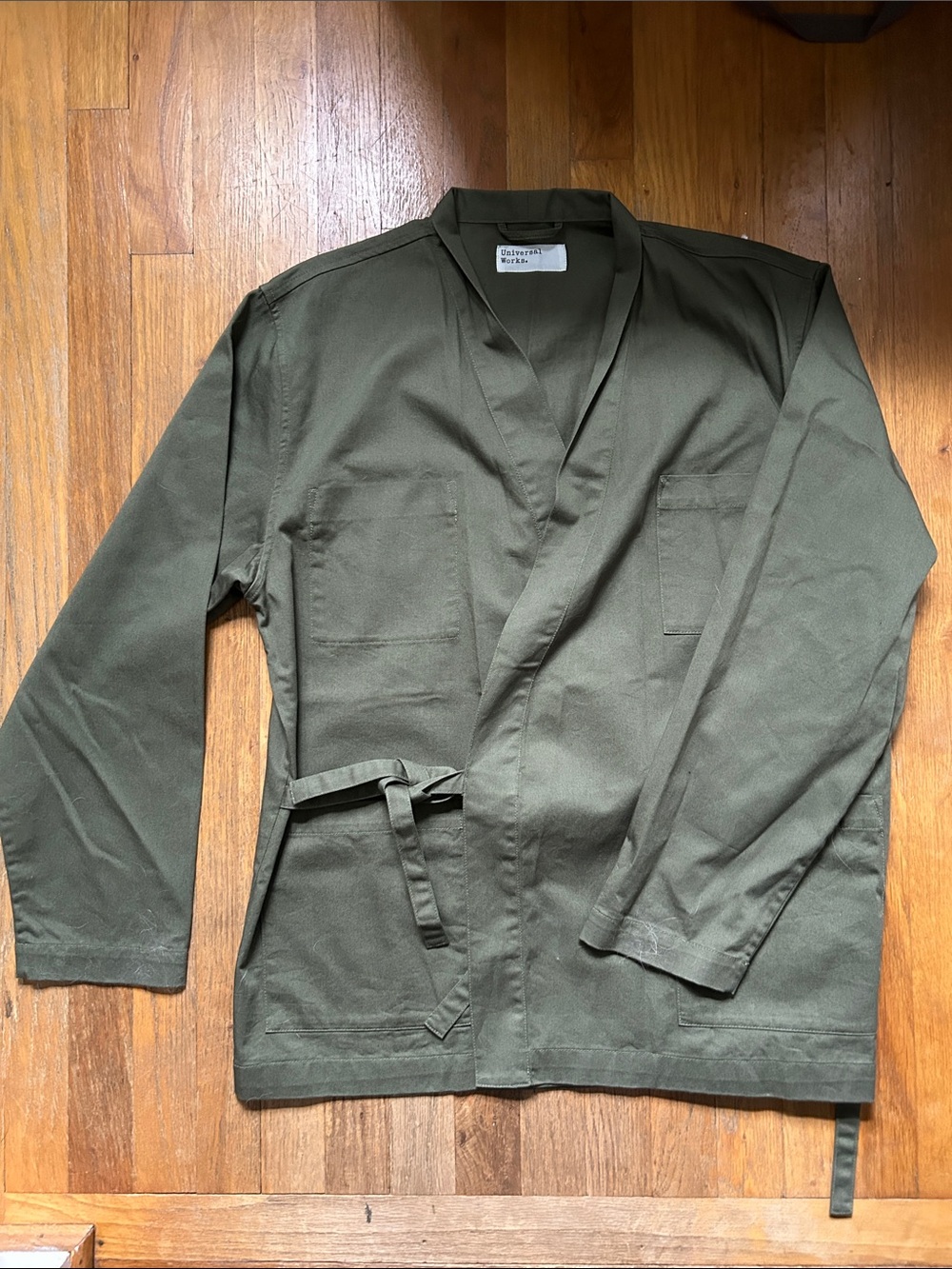 Universal Works Olive Green Men's Kimono Jacket